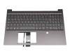 V171020HK1-GR original Lenovo keyboard incl. topcase DE (german) grey/grey with backlight