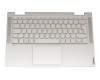 V172320DK1 original Lenovo keyboard incl. topcase DE (german) silver/silver with backlight