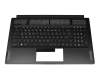 V195122AK2 GR original Sunrex keyboard incl. topcase DE (german) black/black with backlight