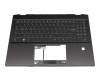 V203122NK2 original Sunrex keyboard incl. topcase DE (german) black/black with backlight