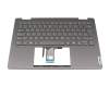 V222320AK3-GR original Sunrex keyboard incl. topcase DE (german) grey/grey with backlight