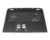 WK2208 original Acer keyboard incl. topcase DE (german) black/white/black with backlight